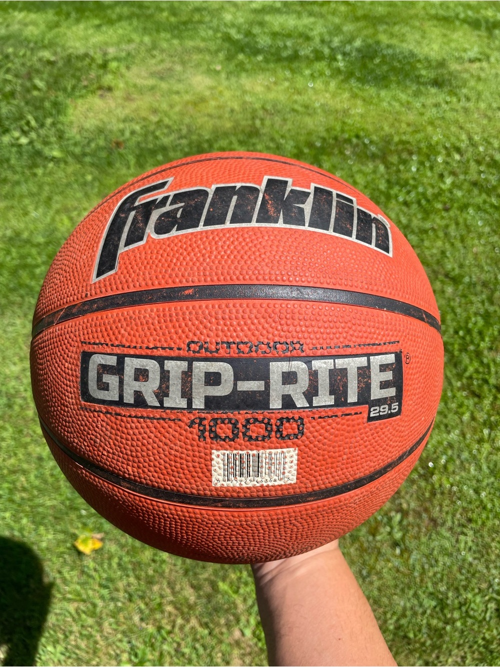 Franklin Orange Grip-Rite Outdoor Basketball - Reliable Play